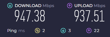 The fiber Internet at our new house 🔥📈