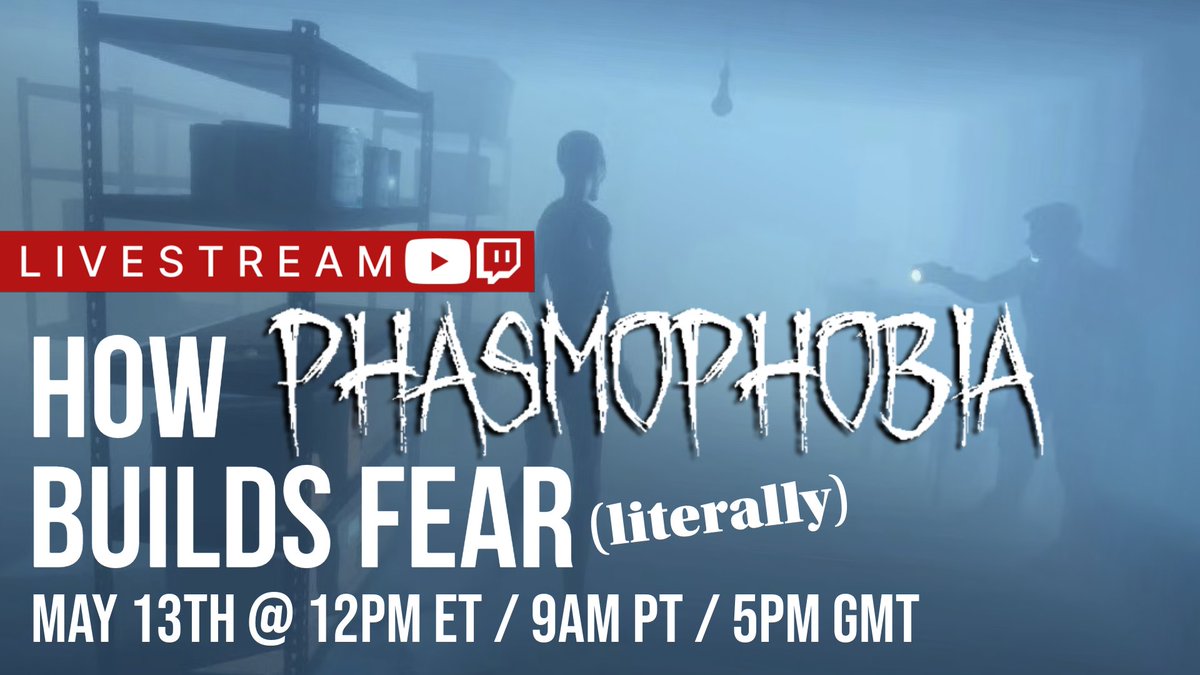 Unity for Games (@unitygames) on Twitter photo What makes Phasmophobia so terrifying?
Join <a href="/_BenLavender/">Ben Lavender</a> live to explore how fear is built in Unity – and bring your questions! We’ll be taking them during the stream.
🗓️ May 13 @ 12pm ET / 9am PT / 5pm GMT
📺 on.unity.com/4iXp4TY
#Phasmophobia #GameDev #MadeWithUnity What makes Phasmophobia so terrifying?
Join <a href="/_BenLavender/">Ben Lavender</a> live to explore how fear is built in Unity – and bring your questions! We’ll be taking them during the stream.
🗓️ May 13 @ 12pm ET / 9am PT / 5pm GMT
📺 on.unity.com/4iXp4TY
#Phasmophobia #GameDev #MadeWithUnity