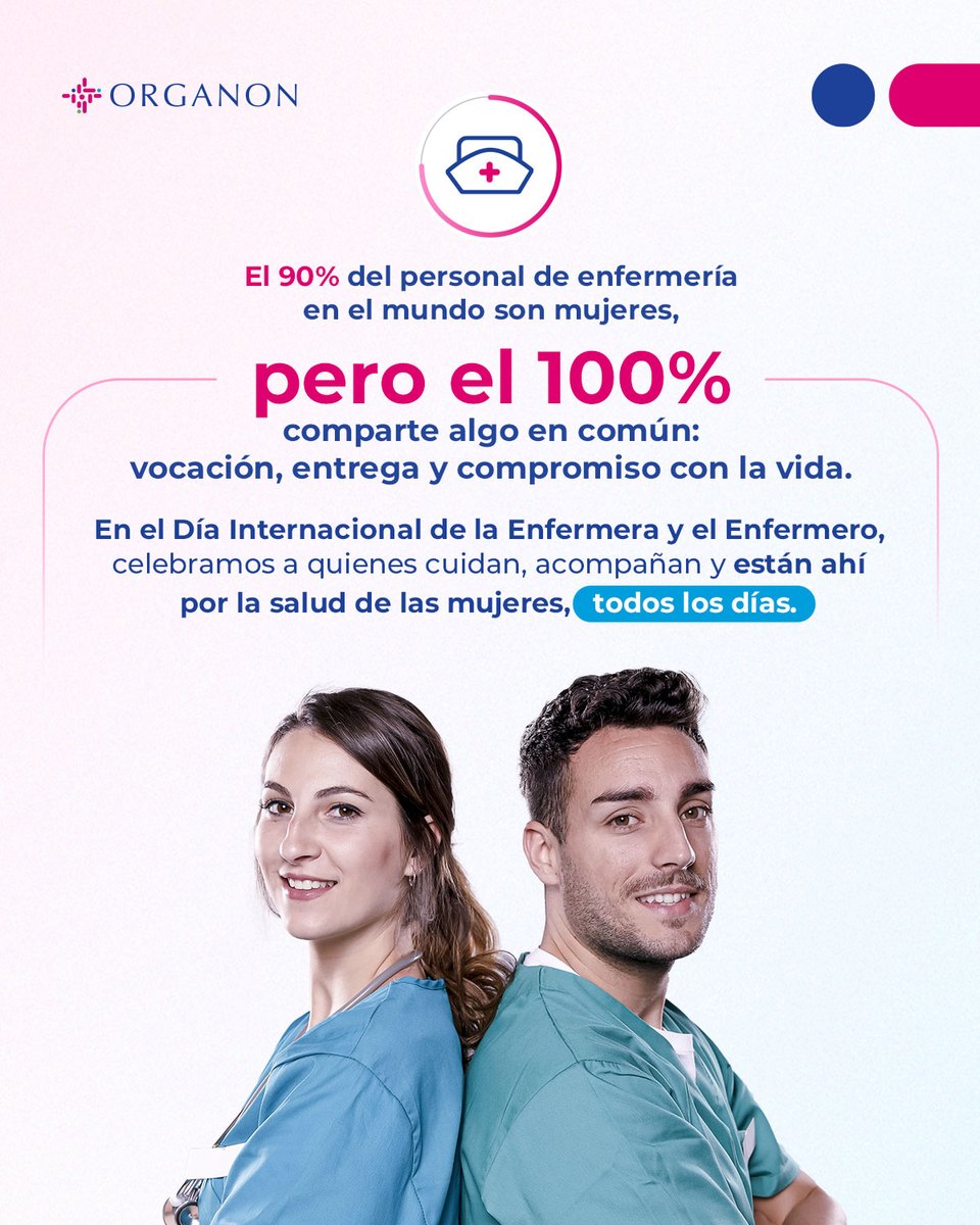 ¿Sabías que la enfermería representa el 59% del personal sanitario a nivel mundial? Son el grupo más numeroso en salud… y también uno de los más esenciales. Hoy reconocemos su vocación, su entrega y el impacto que generan cada día. Gracias por cuidar la salud de ellas.