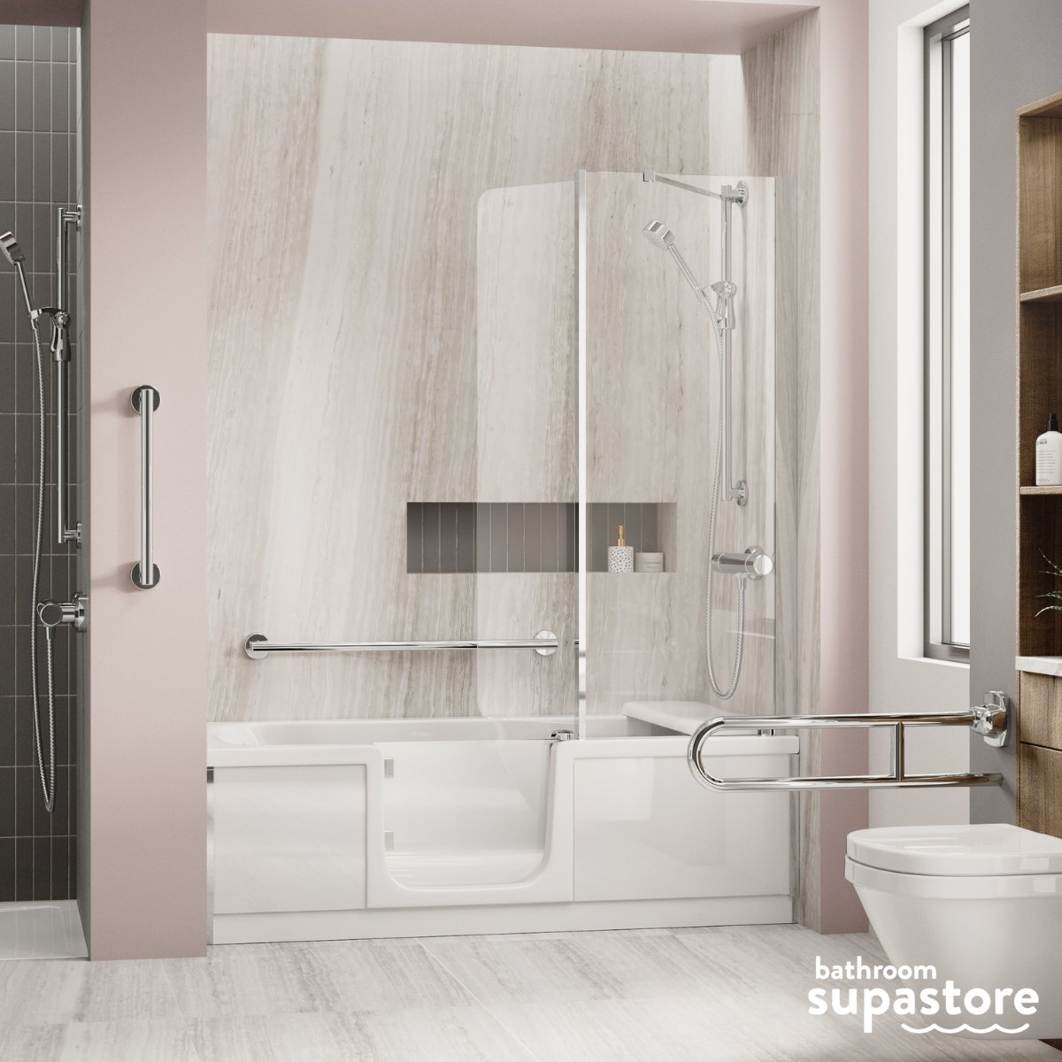 bathroomsupa's tweet photo. Enjoy a relaxing and safe bathing experience with the Bathe Easy Walk-in Bath. Designed for easy access and ultimate comfort🛁

#WalkInBath #AccessibleBathroom #BathroomSafety #ComfortBathing #IndependentLiving #BathroomDesign #BatheEasy #BathroomSupastore https://t.co/gjSvJgmOoe