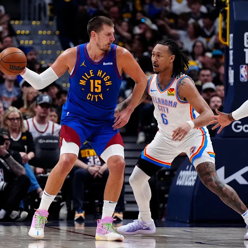 Nikola Jokic when guarded by Jaylin Williams this series:

• 5-18 FG
• 2 AST
• 4 TO

Jokic’s worst three game shooting stretch of his NBA career comes with the increase in Williams’ minutes.
