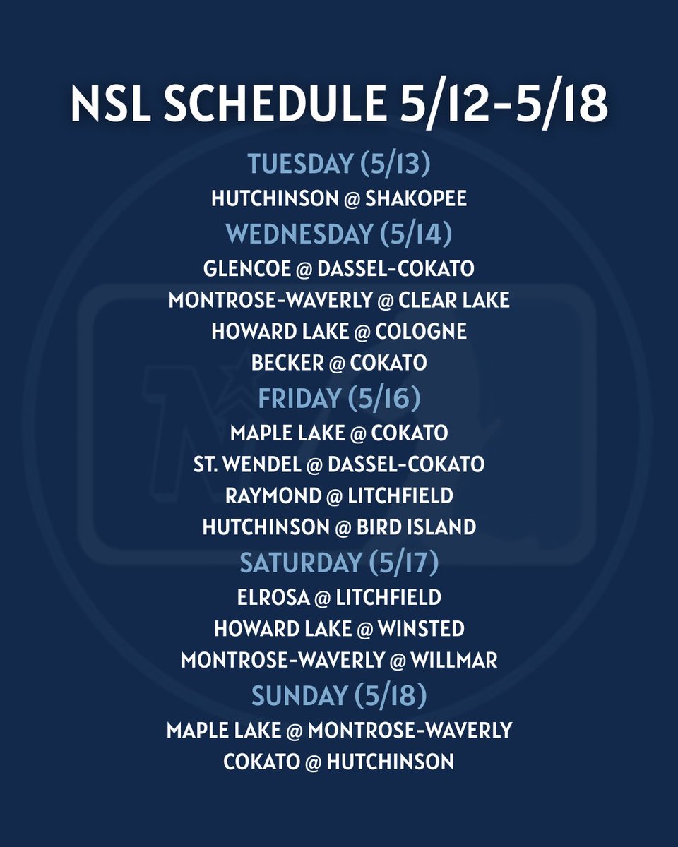 Catching up; here's some recent scores and the #NorthStarLeague schedule for the week. Visit northstarleague.org for more information.