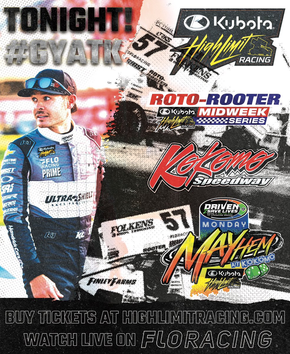 Kyle Larson (@kylelarsonracin) on Twitter photo 🎟️ bit.ly/4iSAvfF
📺 FloSports.Link/HL2025
<a href="/kokomospeedway/">Kokomo Speedway</a>
<a href="/Driven2Save/">Driven2SaveLives</a>
<a href="/RotoRooter/">Roto-Rooter</a>
#GYATK 🎟️ bit.ly/4iSAvfF
📺 FloSports.Link/HL2025
<a href="/kokomospeedway/">Kokomo Speedway</a>
<a href="/Driven2Save/">Driven2SaveLives</a>
<a href="/RotoRooter/">Roto-Rooter</a>
#GYATK