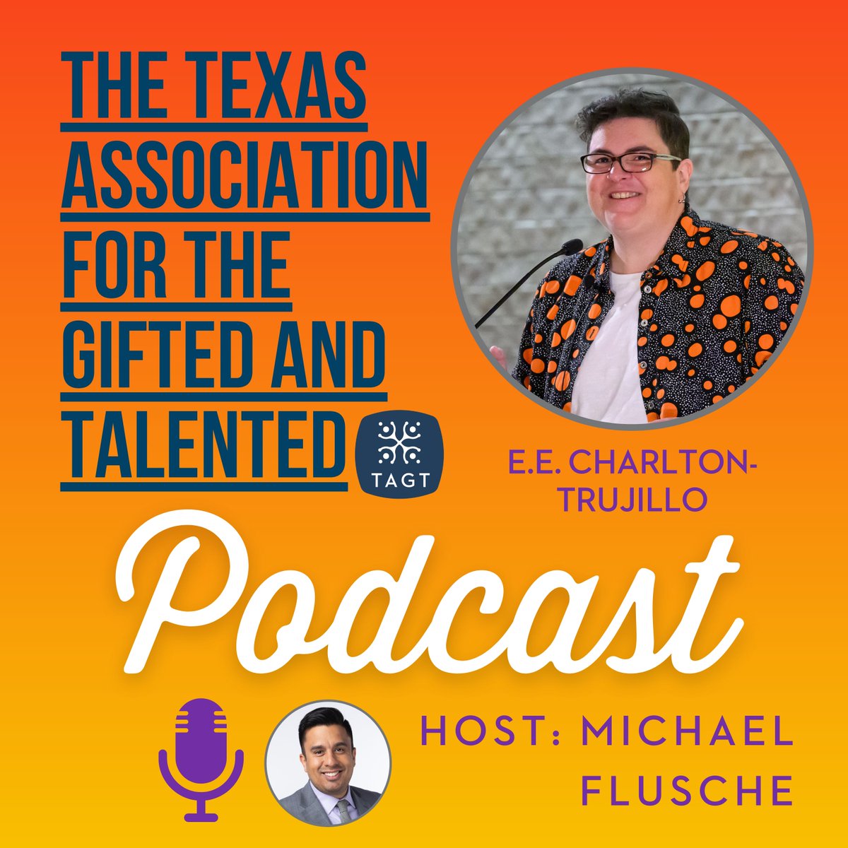 New podcast episode! We chat with e.E. Charlton-Trujillo, an acclaimed author &amp; activist, about their journey from rural TX to national acclaim &amp; the importance of nurturing student potential. Hear insights from a MasterMind speaker at giftED24! txgifted.org/podcast