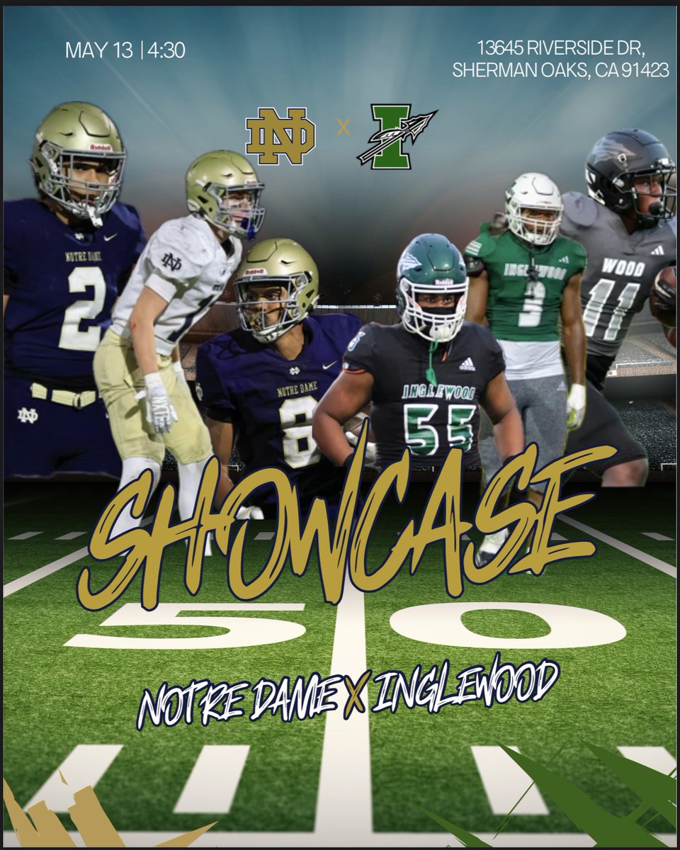 Showcase (aka Joint Practice) tomorrow at Notre Dame with Inglewood.  4:30PM start, please drop in !