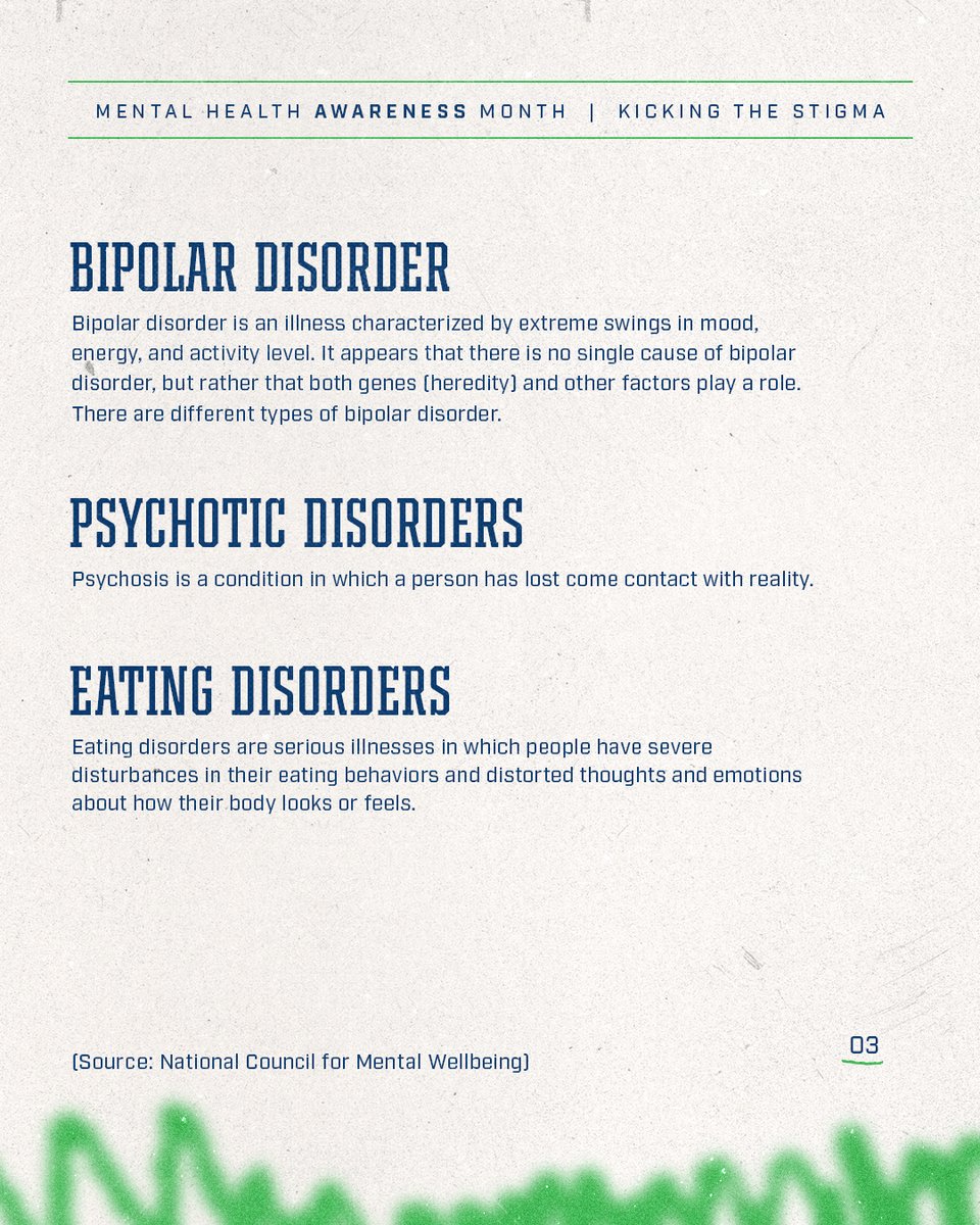 Mental health looks different for everyone. 💚  #KickingTheStigma