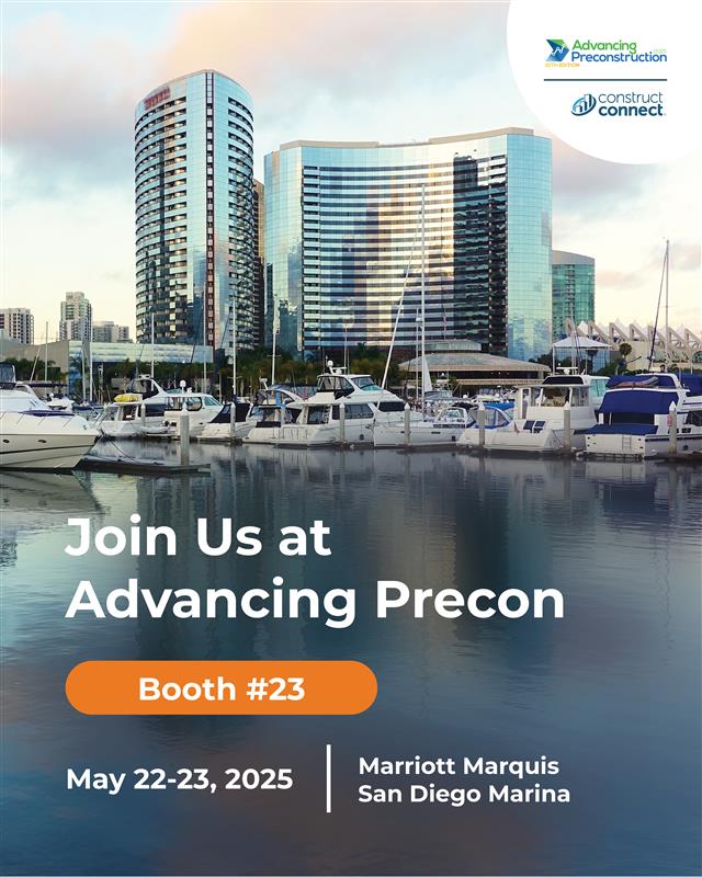 We’re heading to San Diego for #AdvancingPrecon!

Booth 23 — come say hi and check out how we’re helping simplify takeoff, estimating, and bidding with smarter workflows.

#ConstructionStartsHere #PreconstructionTech #TakeoffAutomation #advancingpreconstruction2025