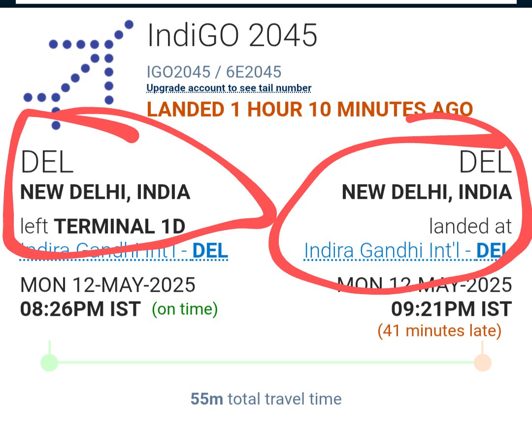 If things are normal  then why does this Delhi-Amritsar flight return back to Delhi ? 

#CeasefireViolation 

What's happening ?
