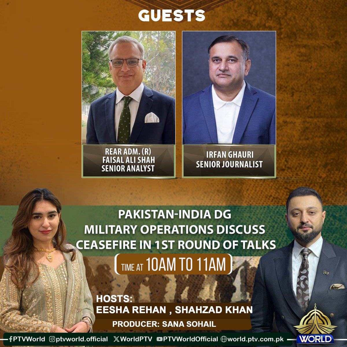 Watch: Special Transmission
Time: Tomorrow at 10:05 am Live