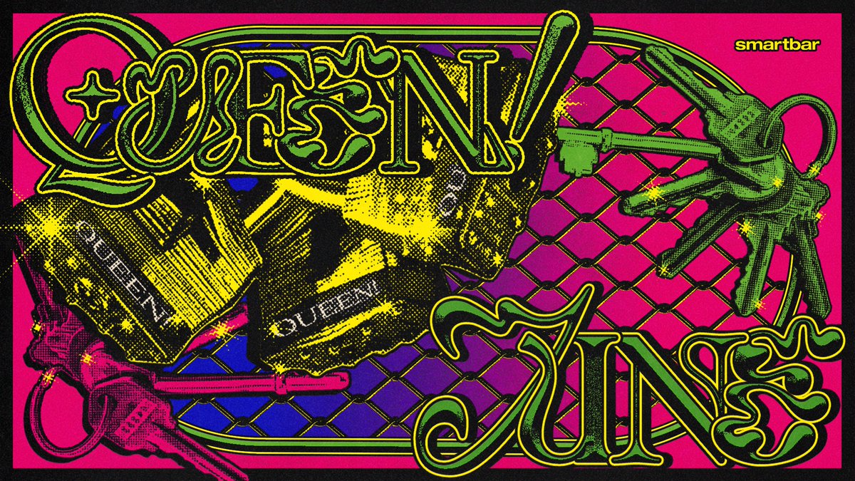 🧩 june queen! 🧩

summer starts at queen! 

we've got 5 sundays to dance at + 2 all-building parties 🏳️‍🌈

secure your spot on the dancefloor now at smartbarchicago.com/queen 🎟️