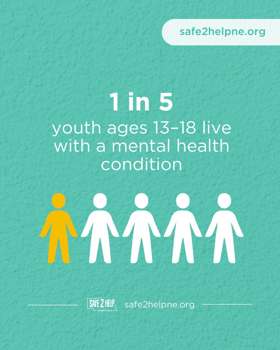 Talking about mental health makes you courageous! Real strength comes from asking for help when you need it. 💪

If you need someone to talk to, Safe2Help is here, 24/7. 📱 833-980-SAFE (7233) | safe2helpne.org | Download our app #MHAM2025