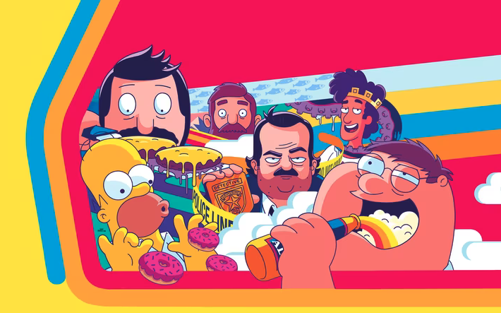 animatedplus's tweet photo. Animation Domination lineup this fall

8:00p - The Simpsons
8:30p - Universal Basic Guys
9:00p - Krapopolis
9:30p - Bob's Burgers

Family Guy, American Dad and Grimsburg will be held for midseason. And still no announcement on The Great North. https://t.co/jI8aspdZ50