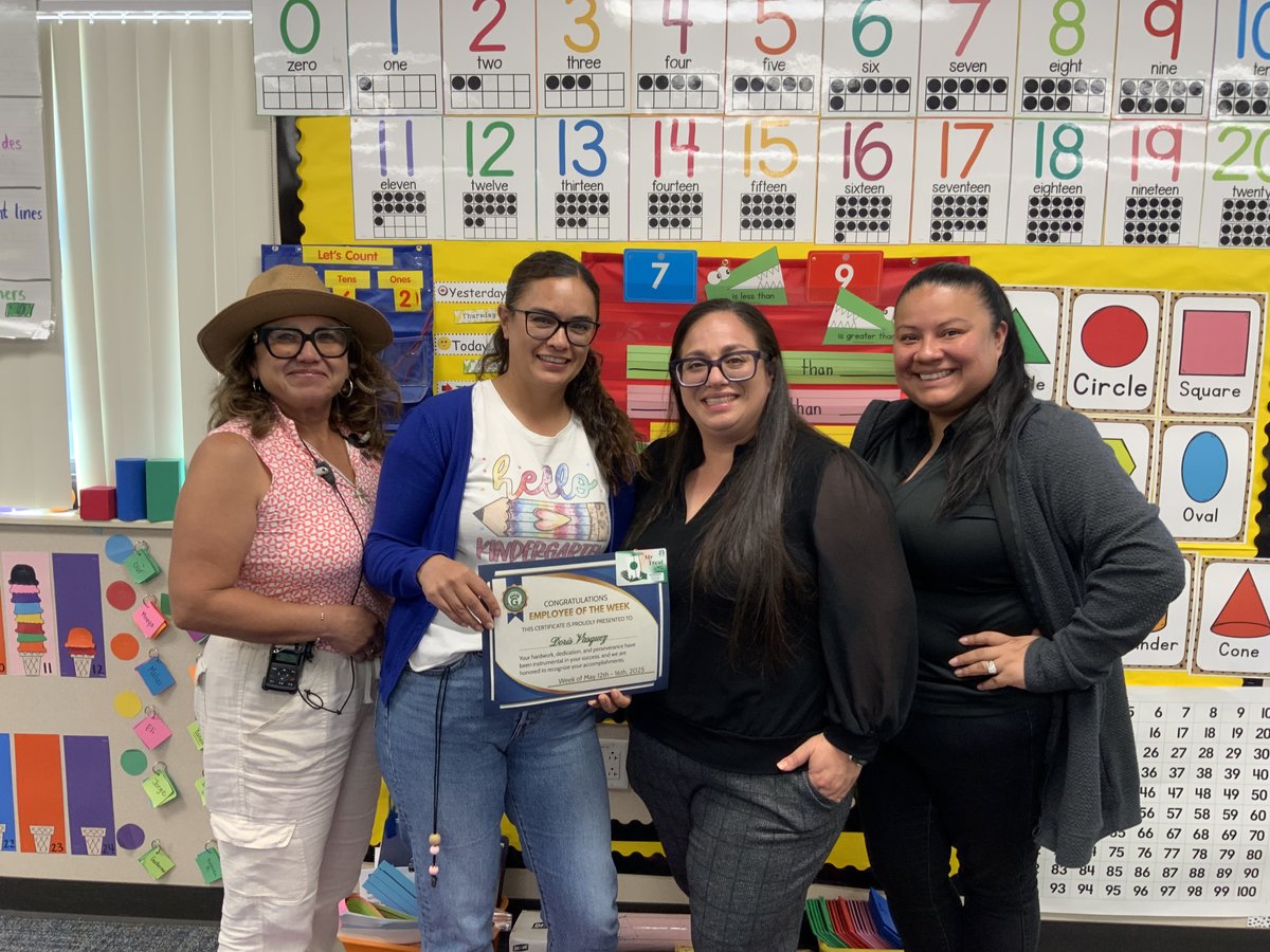 🎉🥳 Congratulations to ASA’s Employee of the Week. Employees are nominated by their peers and are announced on a weekly basis. Please help us by giving a big hand and congratulating this week’s winner, Doris Vasquez! 🐻‍❄️💙

#ASA #PolarBearPride #GUSD #AllMeansAll