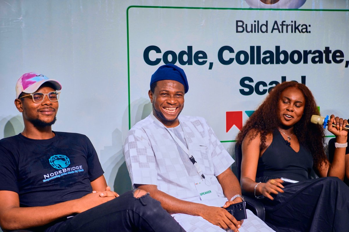 Ebunayo.eth ๐ณ๐ฌ (@ebunayo08) on Twitter photo On Saturday, I attended the Build Afrika event organized by <a href="/web3afrika/">Web3 Afrika | web3afrika.eth</a>, it was a gathering of great minds and an enthusiastic community who were ready to learn and engage.
I was on a panel with <a href="/SomehCrypto/">Somehcrypto.eth</a> <a href="/davidpius10/">David</a> <a href="/thesarahidahosa/">SAYRAAH #WID ๐๐๐</a> and Bami our great host.
The panelists On Saturday, I attended the Build Afrika event organized by <a href="/web3afrika/">Web3 Afrika | web3afrika.eth</a>, it was a gathering of great minds and an enthusiastic community who were ready to learn and engage.
I was on a panel with <a href="/SomehCrypto/">Somehcrypto.eth</a> <a href="/davidpius10/">David</a> <a href="/thesarahidahosa/">SAYRAAH #WID ๐๐๐</a> and Bami our great host.
The panelists