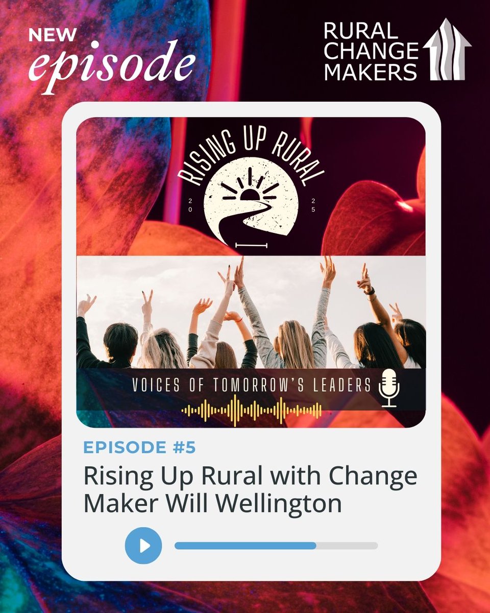 #RisingUpRural: Voices of Tomorrow’s Leaders — a new pilot project from ROI’s #RuralChangeMakers. 🎙️ Ep 5 is here! Get to know Will Wellington, a passionate Rural Change Maker making waves in his community. bit.ly/44tLiJA
#RisingUpRural #Leadership #RuralOntario