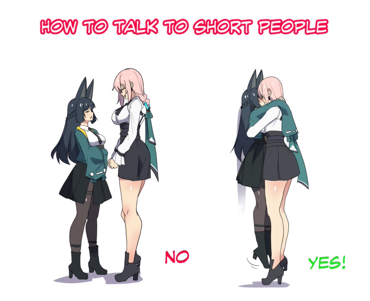Don't forget to talk to your short friends! 😊