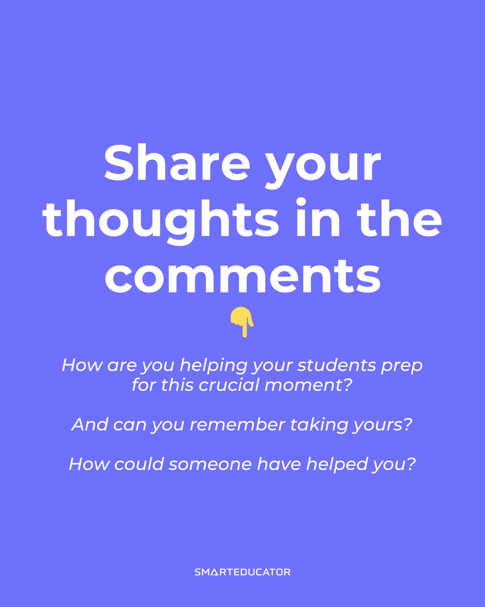 May 12th. The first A-Level exam.

What’s your advice to the students feeling that now?

What would you say to them if you could go back? 🤔

Let’s hear it. 💬

#TeachingResources #EdLeaders #TeacherGoals #SmartTeaching #AIinEducation #TeacherSupport