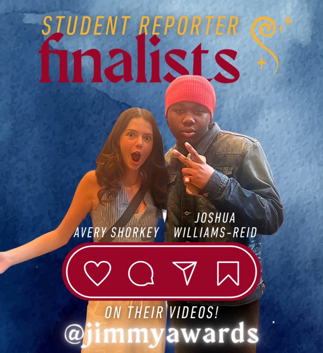 FultonCountySchools (@fultoncoschools) on Twitter photo 2 FCS students are finalists in <a href="/JimmyAwards/">Jimmy Awards</a> Student Reporter search and they need YOUR support! Check FCS Facebook & Instagram for links to their videos. Like, share & comment to help them win!
Avery (Milton HS) & Joshua (Tri-Cities HS)
#FCSnews #FultonCountySchools #FCSArts 2 FCS students are finalists in <a href="/JimmyAwards/">Jimmy Awards</a> Student Reporter search and they need YOUR support! Check FCS Facebook & Instagram for links to their videos. Like, share & comment to help them win!
Avery (Milton HS) & Joshua (Tri-Cities HS)
#FCSnews #FultonCountySchools #FCSArts