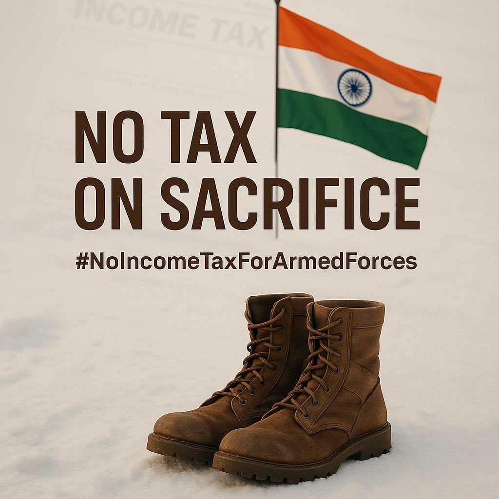 major_pawan's tweet image. The Least we can do for our soldiers
Our Real Heroes
@PMOIndia
#NoIncomeTaxForArmedForces
