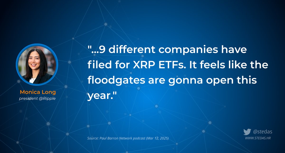 stedas's tweet image. "...the floodgates are gonna open this year."
- Monica Long, president @Ripple
$XRP 🔥