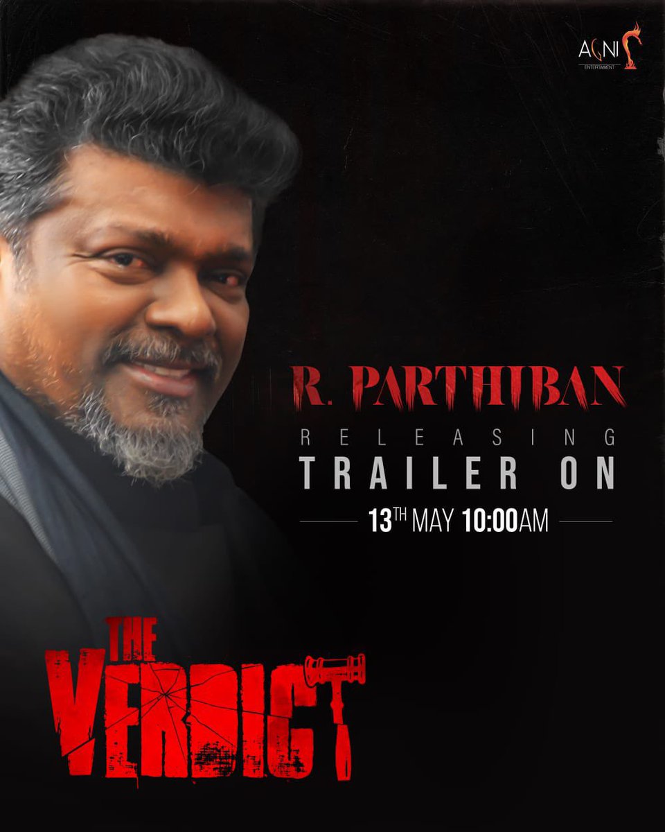 Annamalai Suchu (@actor_annamalai) on Twitter photo #TheVerdictFromMay30 Trailer On 13th May at 10 am by <a href="/rparthiepan/">Radhakrishnan Parthiban</a> Congrats & all d best team <a href="/AgniEnt/">Agni Entertainment</a> <a href="/hasinimani/">Suhasini Maniratnam</a> <a href="/sruthihariharan/">sruthihariharan</a> <a href="/varusarath5/">๐ฝ๐๐๐๐๐๐๐๐ ๐บ๐๐๐๐๐๐๐๐๐๐</a> @prakashmohandas <a href="/GappiGopi/">Gopi Krishnan</a> <a href="/VidyuRaman/">Vidyu Raman</a> <a href="/majordomofilms/">Sukumar Thekkepat</a> <a href="/editorsuriya/">Sathish Suriya</a> <a href="/krishnakgopal/">Krishna.K.Gopal</a> <a href="/Adi_Vocals/">Aditya Rao</a> <a href="/Dir_Sudhar/">Sudhar</a> <a href="/madhankarky/">Madhan Karky</a> <a href="/ShakthisreeG/">Shakthisree Gopalan</a> #TheVerdictFromMay30 Trailer On 13th May at 10 am by <a href="/rparthiepan/">Radhakrishnan Parthiban</a> Congrats & all d best team <a href="/AgniEnt/">Agni Entertainment</a> <a href="/hasinimani/">Suhasini Maniratnam</a> <a href="/sruthihariharan/">sruthihariharan</a> <a href="/varusarath5/">๐ฝ๐๐๐๐๐๐๐๐ ๐บ๐๐๐๐๐๐๐๐๐๐</a> @prakashmohandas <a href="/GappiGopi/">Gopi Krishnan</a> <a href="/VidyuRaman/">Vidyu Raman</a> <a href="/majordomofilms/">Sukumar Thekkepat</a> <a href="/editorsuriya/">Sathish Suriya</a> <a href="/krishnakgopal/">Krishna.K.Gopal</a> <a href="/Adi_Vocals/">Aditya Rao</a> <a href="/Dir_Sudhar/">Sudhar</a> <a href="/madhankarky/">Madhan Karky</a> <a href="/ShakthisreeG/">Shakthisree Gopalan</a>