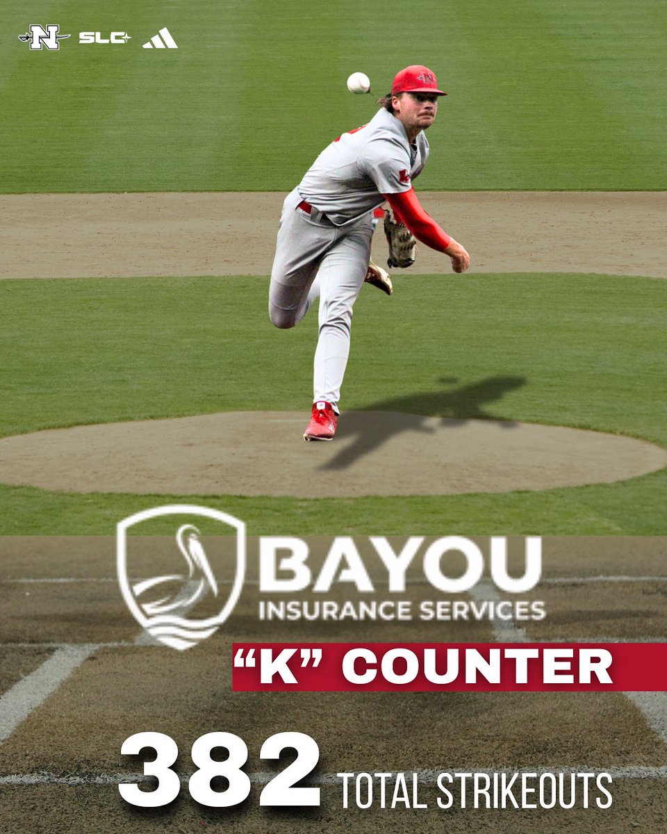 Did you keep count of all of our strikeouts this season?

Our friends at Bayou Insurance Services did, and the final tally came out to 382, according to the Bayou Insurance Services “K” Counter!

Thank you to Bayou Insurance Services for all of your support!

#GeauxColonels