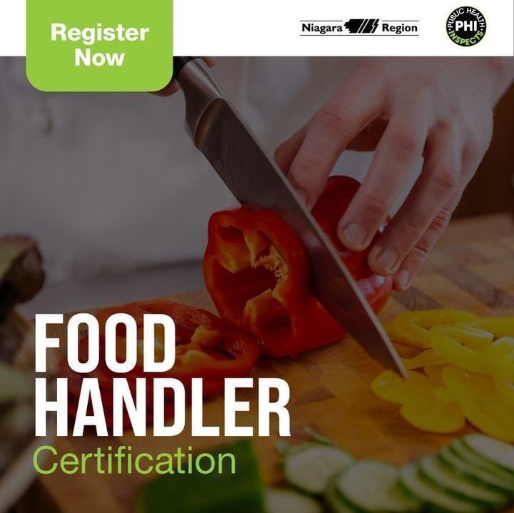 Looking for a job in food service in #Niagara? Try our Food Handler Certification Full Course, designed for first-time learners. ⁣⁣⁣
⁣⁣⁣
To learn more and register for an upcoming course, visit: niagararegion.ca/living/health_…