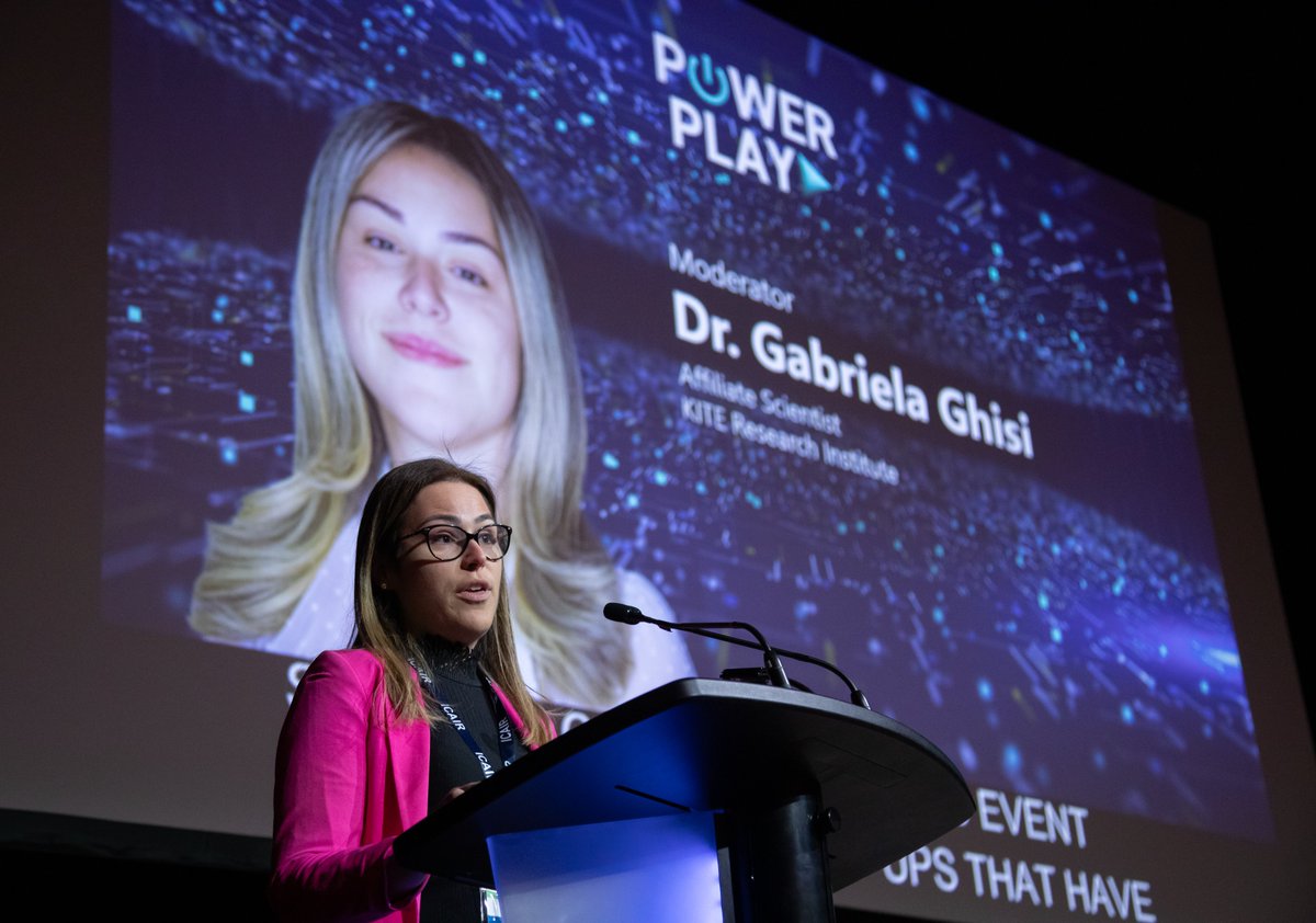 Gabriela Ghisi (@gabrielamghisi) on Twitter photo Had a blast presenting and moderating the Power Play Start-up Competition at #ICAIR2025! Amazing to see start-ups pitch their healthcare innovations. Congrats to the winners and thanks to <a href="/KITE_UHN/">KITE Research Institute</a> for the invite! Had a blast presenting and moderating the Power Play Start-up Competition at #ICAIR2025! Amazing to see start-ups pitch their healthcare innovations. Congrats to the winners and thanks to <a href="/KITE_UHN/">KITE Research Institute</a> for the invite!