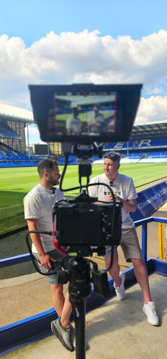 Recording at Goodison Park.

It was our honour to be down there to record at Goodison Park, as we all prepare to say goodbye.

Stories, laughs, and emotions.

It was amazing as mates for 30 years to have that moment.

Show will be out tomorrow.

Up the toffees 💙