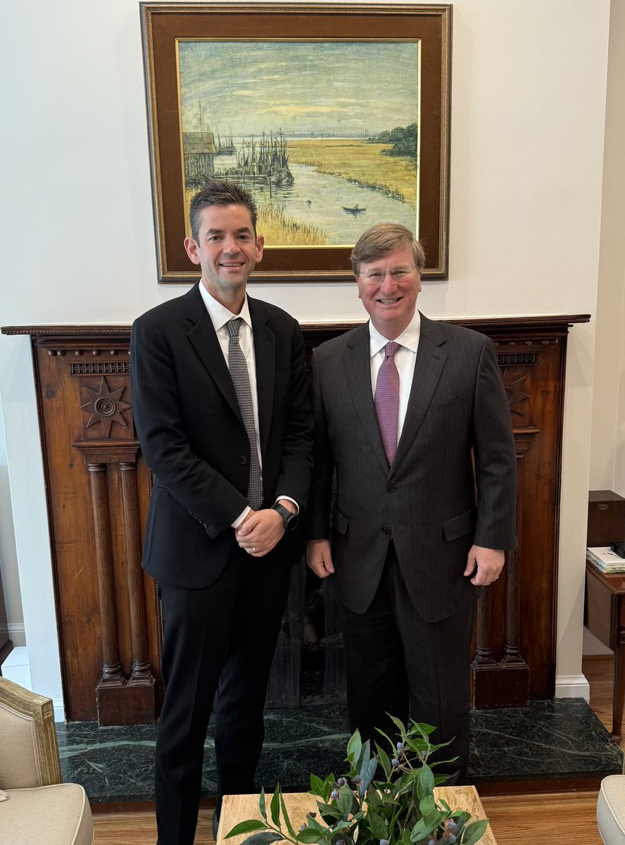 Governor Tate Reeves (@tatereeves) on Twitter photo Great meeting this morning with President Trump’s nominee for NASA Administrator, Jared Isaacman.
We discussed Mississippi’s pivotal role in America’s space agenda…
And now <a href="/rookisaacman/">Jared Isaacman</a> our state looks forward to partnering with you on America’s future! Great meeting this morning with President Trump’s nominee for NASA Administrator, Jared Isaacman.
We discussed Mississippi’s pivotal role in America’s space agenda…
And now <a href="/rookisaacman/">Jared Isaacman</a> our state looks forward to partnering with you on America’s future!