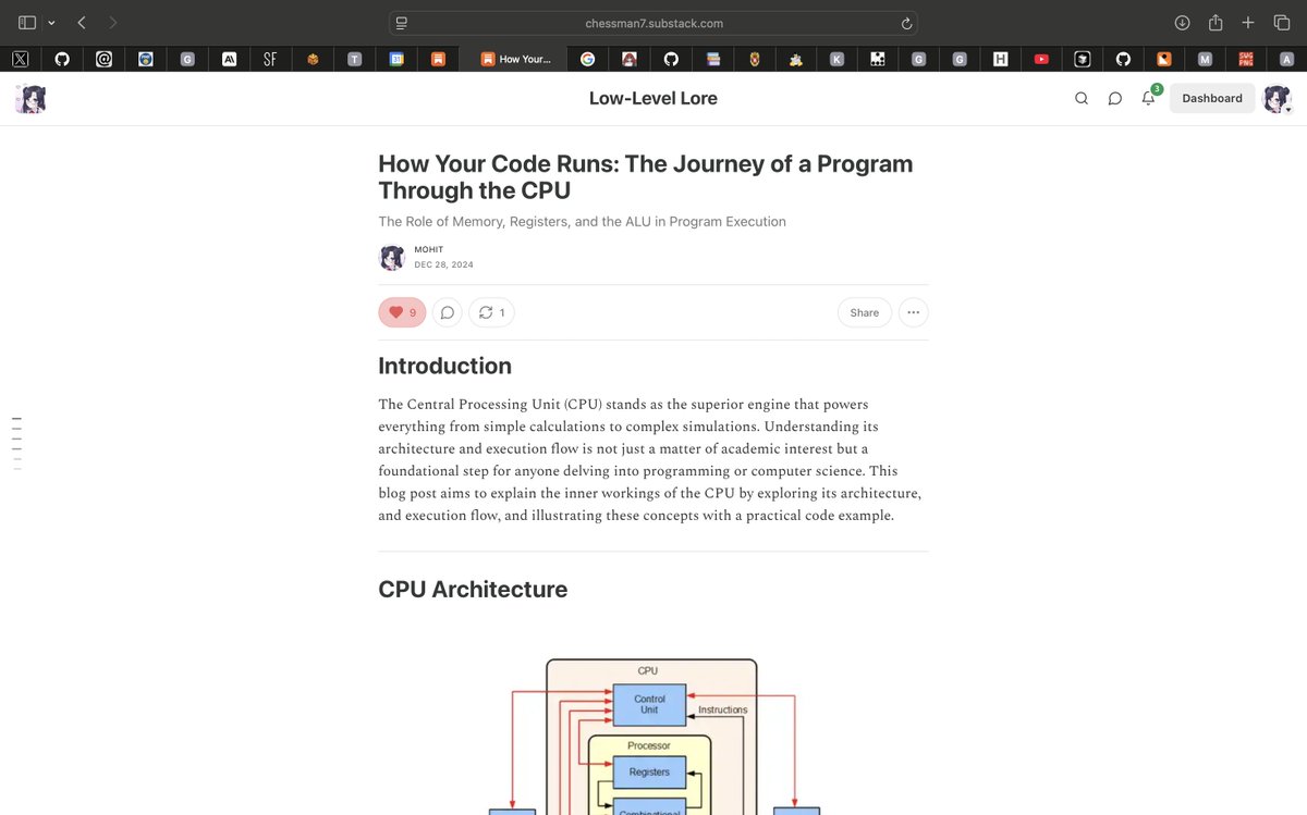 How Your Code Runs: The Journey of a Program Through the CPU
This blog post aims to explain the inner workings of the CPU by exploring its architecture, and execution flow, and illustrating these concepts with a practical code example.