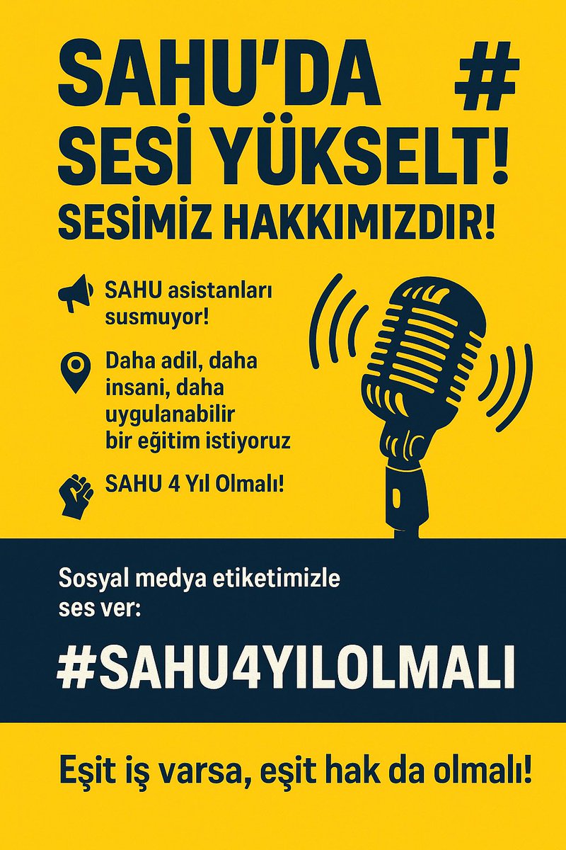 #SAHU4yılolmalı İnanıyoruz. Hep Birlikte TÜRKİYE 🇹🇷 için Başaracağız 🚀🚀🚀 Trend Topic Olduk #SAHU4yılolmalı <a href="/saglikbakanligi/">T.C. Sağlık Bakanlığı</a>
<a href="/drmemisoglu/">Prof. Dr. Kemal Memişoğlu</a>
<a href="/suayipbirinci/">Doç. Dr. Şuayıp Birinci</a>
<a href="/halksagligigm/">Halk Sağlığı Genel Müdürlüğü</a>
<a href="/sagliksen/">SAĞLIK-SEN</a>
<a href="/turksagliksengm/">Türk Sağlık-Sen</a>
<a href="/AHEF2008/">AHEF</a>
<a href="/ahesenorgtr/">AHESEN</a>
<a href="/dayanismasen/">Birlik ve Dayanışma Sendikası</a>
<a href="/hekimsen/">Hekimsen</a>
<a href="/hekim_birligi/">Hekim Birliği</a>
<a href="/Tabip_Sen/">TABİP-SEN</a>
<a href="/ttborgtr/">Türk Tabipleri Birliği</a>