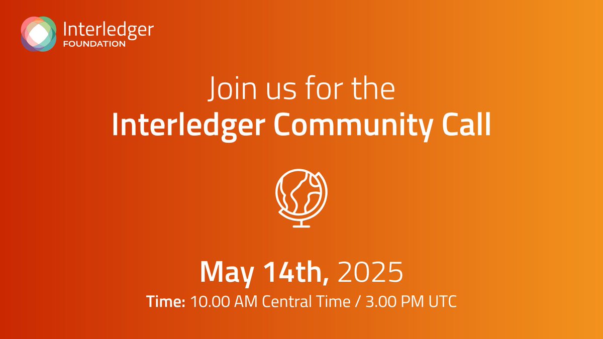 Interledger's tweet image. 📣 Join Us for the Interledger Community Call – this Wednesday May 14!

This month’s call will feature updates from our Ambassadors, and showcase a #WebMonetization demo from @chimoney_io  

📅 Date: May 14, 2025
🕙 Time: 10:00 AM CT

Whether you&apos;re building with Interledger or…