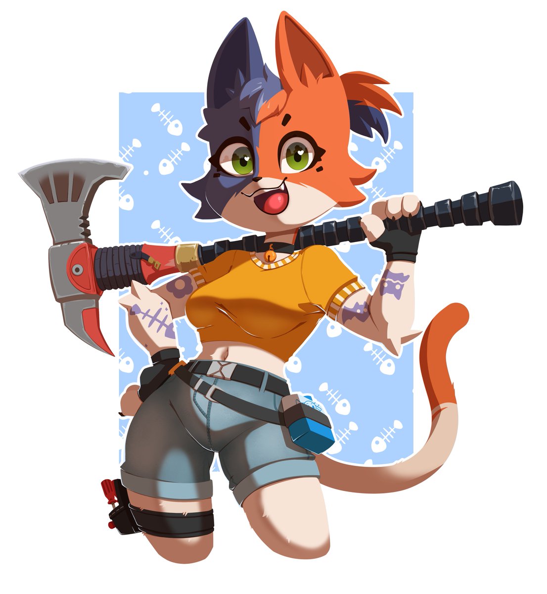 Kameron_Mia's tweet image. Cate Meowdy!  Fortnite 🐱