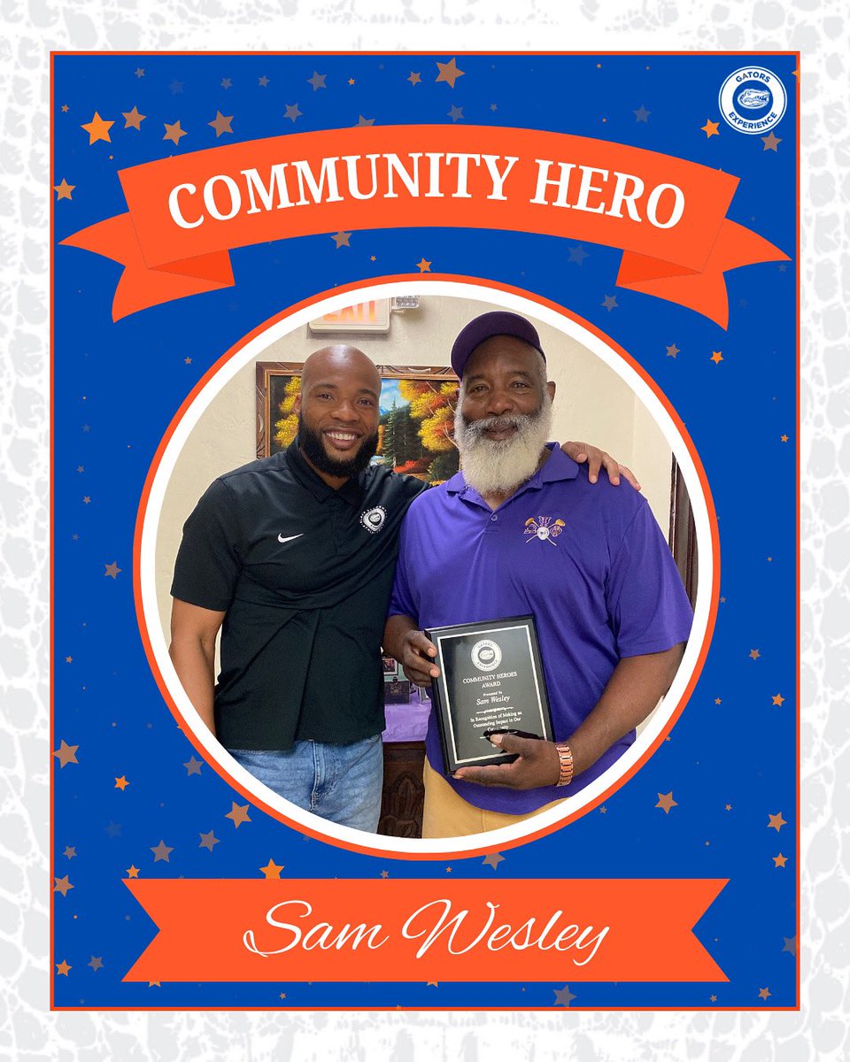 The Gators Experience (@gatorsexp) on Twitter photo Spotlighting another community hero, Sam Wesley!
We want to applaud this hero for their efforts in feeding the community, leading the LampLeaders mentoring program, and serving as the Chair for Beta Pi Charities🐊💪
#GoodwillGators | <a href="/towerhillins/">Tower Hill Insurance</a> | <a href="/FLBlue/">Florida Blue</a> | <a href="/Truist/">Truist</a> Spotlighting another community hero, Sam Wesley!
We want to applaud this hero for their efforts in feeding the community, leading the LampLeaders mentoring program, and serving as the Chair for Beta Pi Charities🐊💪
#GoodwillGators | <a href="/towerhillins/">Tower Hill Insurance</a> | <a href="/FLBlue/">Florida Blue</a> | <a href="/Truist/">Truist</a>