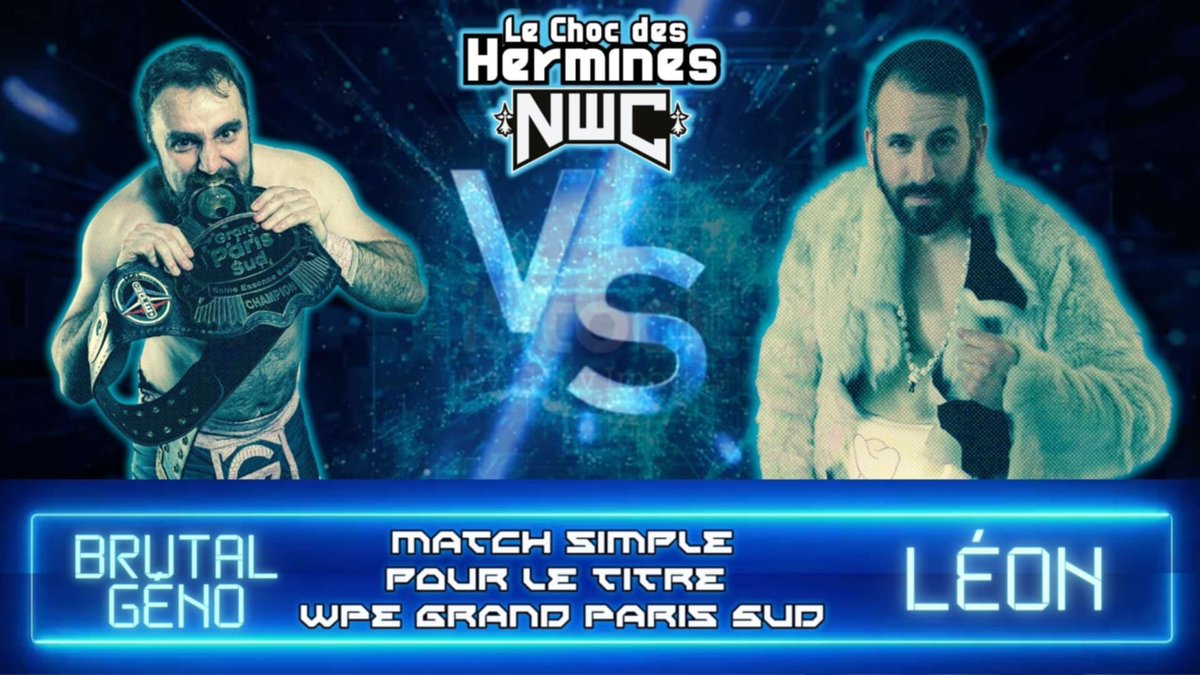 🚨 ANNONCE 🚨
BRUTAL GENO VS LEON

Le champion WPE Grand Paris Sud, Brutal Geno remettra en jeu sa ceinture face au dentiste inca Léon 🔥
Qui sortira champion de cet affrontement !?
Réponse le 24 Mai au Patronage Laïque de Recouvrance !!!