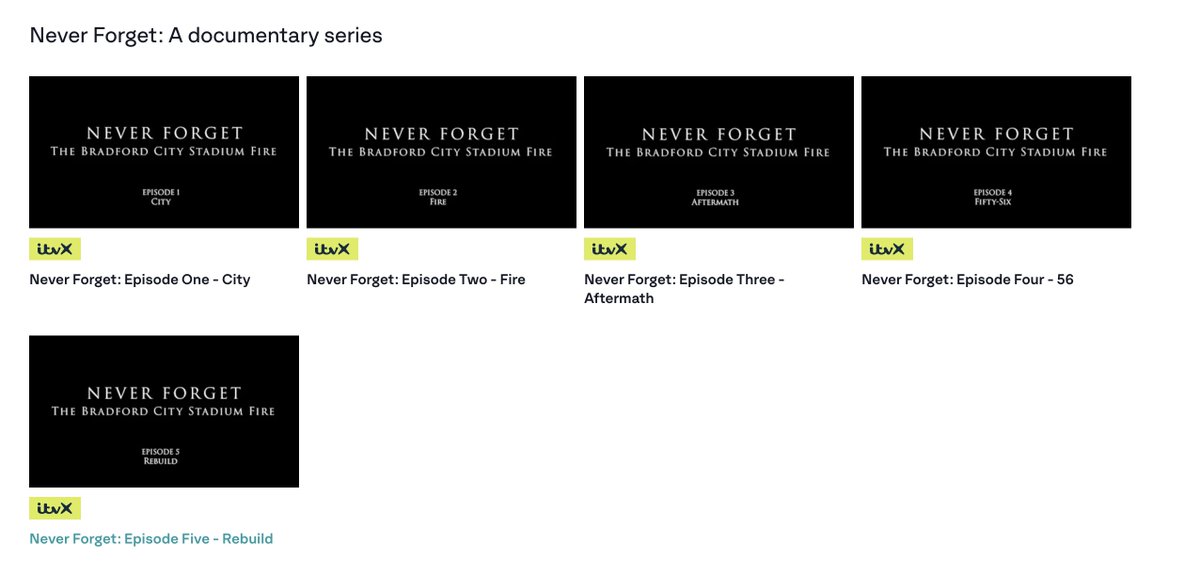 chrisdawkesITV's tweet image. Never Forget: The Bradford City Stadium Fire. A 5 part documentary series I produced is now on @ITVX & the @itvcalendar website. Thank you to everyone who contributed.
itv.com/news/calendar