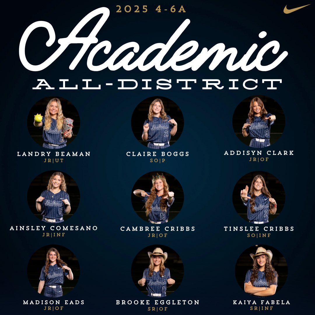 Academic All-District – All 18 Varsity Players
Not only do our girls dominate on the field—they show up in the classroom too.
All 18 of our varsity players earned Academic All-District honors!
#StudentAthletes #KSB25