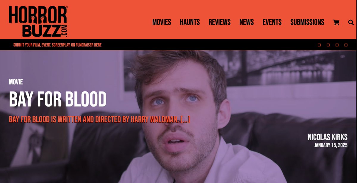 Thanks to Horror Buzz for writing up this in-depth analysis of "Bay For Blood"!  The link to the full review is below!!!

horrorbuzz.com/movies/bay-for…