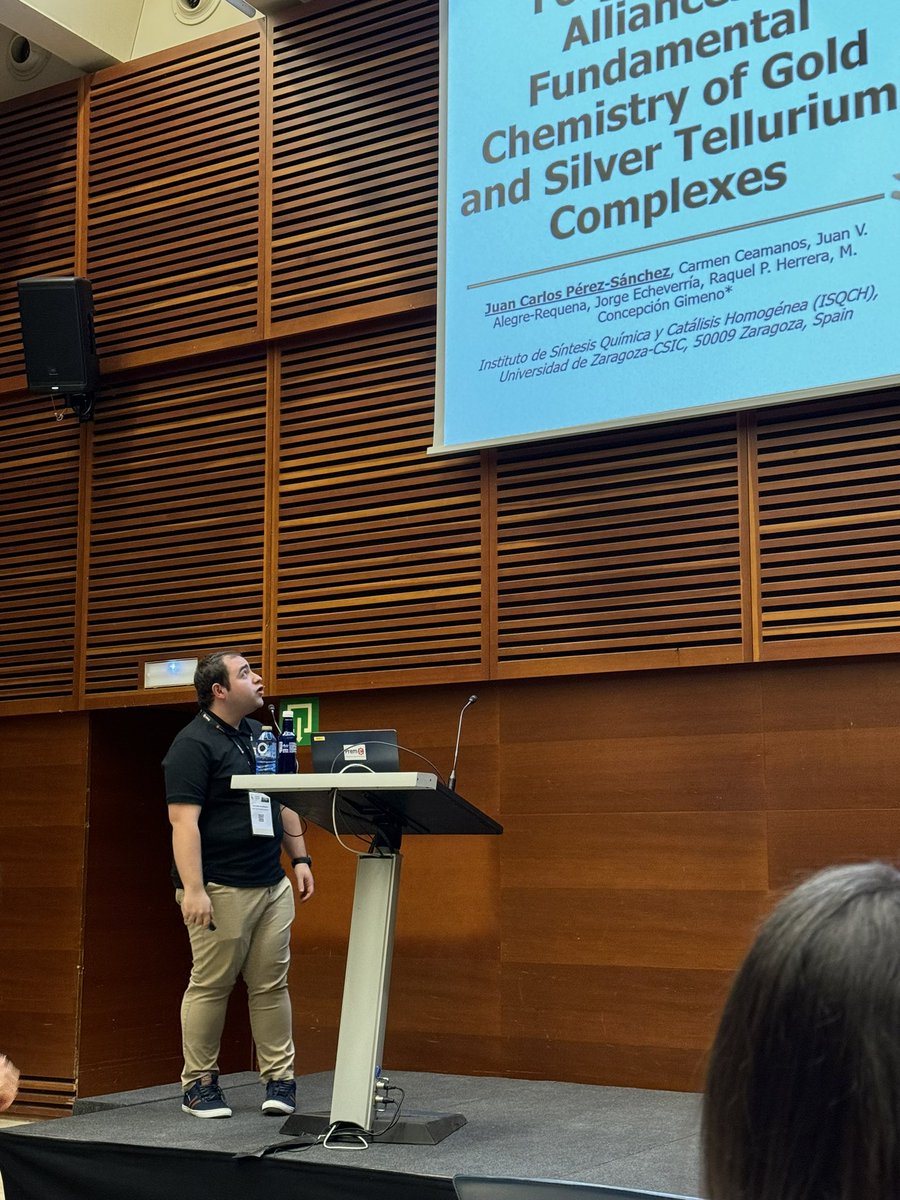 ConchitaGimeno'sGroup_ISQCH (@gimenogroup) on Twitter photo Excellent talk by <a href="/JC_Perez99/">Juan Carlos Pérez</a> at the <a href="/Gold_Conf/">Gold_conference</a> in interesting tellurium chemistry. Congrats Juan Carlos, well done! With <a href="/HOCAGroup/">Herrera Group (HOCA)</a> <a href="/ISQCH/">ISQCH (CSIC-UNIZAR)</a> Excellent talk by <a href="/JC_Perez99/">Juan Carlos Pérez</a> at the <a href="/Gold_Conf/">Gold_conference</a> in interesting tellurium chemistry. Congrats Juan Carlos, well done! With <a href="/HOCAGroup/">Herrera Group (HOCA)</a> <a href="/ISQCH/">ISQCH (CSIC-UNIZAR)</a>