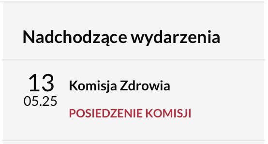 Agnieszka Tycińska (@atycinska) on Twitter photo Już jutro o 12:00 ⏰ posiedzenie Senackiej Komisji Zdrowia. Temat: ostre stany w kardiologii ❤️🩹
Zapraszam do oglądania transmisji 🎥 senat.gov.pl/transmisje/bie…
#kardiologia #zdrowie <a href="/PolskiSenat/">Senat RP 🇵🇱</a> Już jutro o 12:00 ⏰ posiedzenie Senackiej Komisji Zdrowia. Temat: ostre stany w kardiologii ❤️🩹
Zapraszam do oglądania transmisji 🎥 senat.gov.pl/transmisje/bie…
#kardiologia #zdrowie <a href="/PolskiSenat/">Senat RP 🇵🇱</a>
