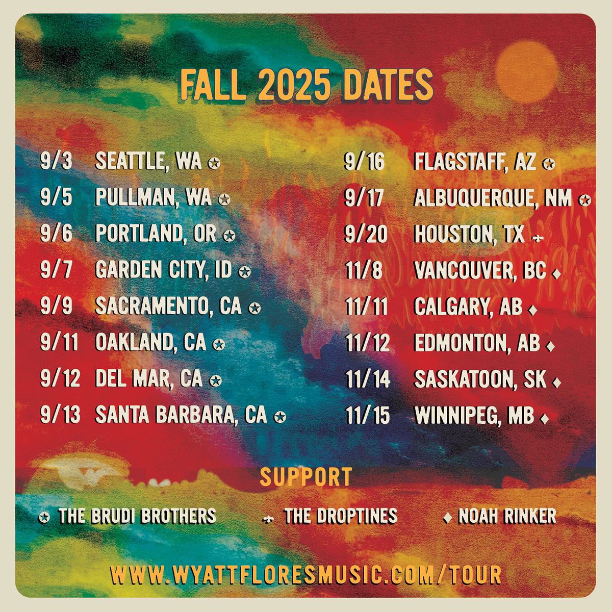 Wyatt Flores adds more dates to the “Welcome Back To The Plains Tour.”