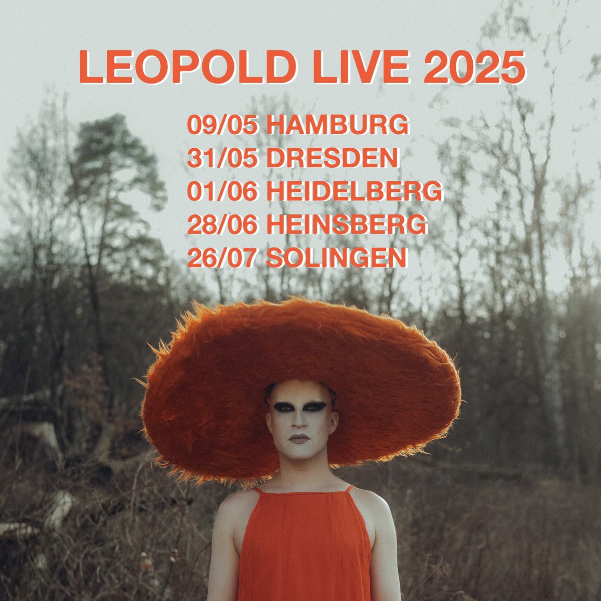 LIVE DATES 2025 💥💥💥

09/05 HAMBURG, Harbour Pride
31/05 DRESDEN, CSD
01/06 HEIDELBERG, AIDS-Gala
28/06 HÜCKELHOVEN, CSD Kreis Heinsberg
26/07 SOLINGEN, CSD

More dates coming soon! 🧡