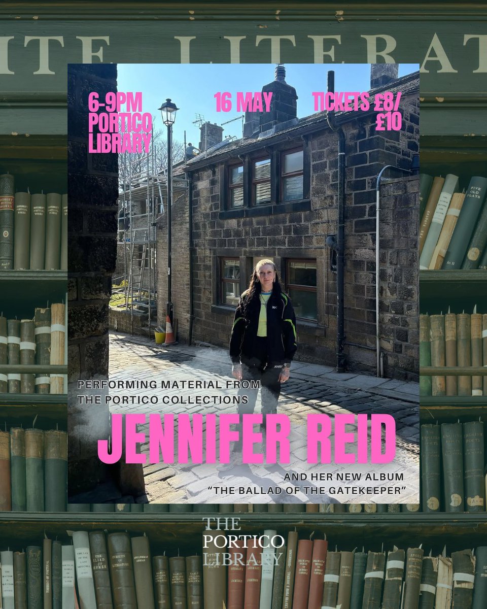 Live at the Portico...

We can't wait to welcome the incredible Jennifer Reid for a very special musical performance in the unique surroundings of our beautiful library tomorrow night.

theportico.org.uk/event-calendar…