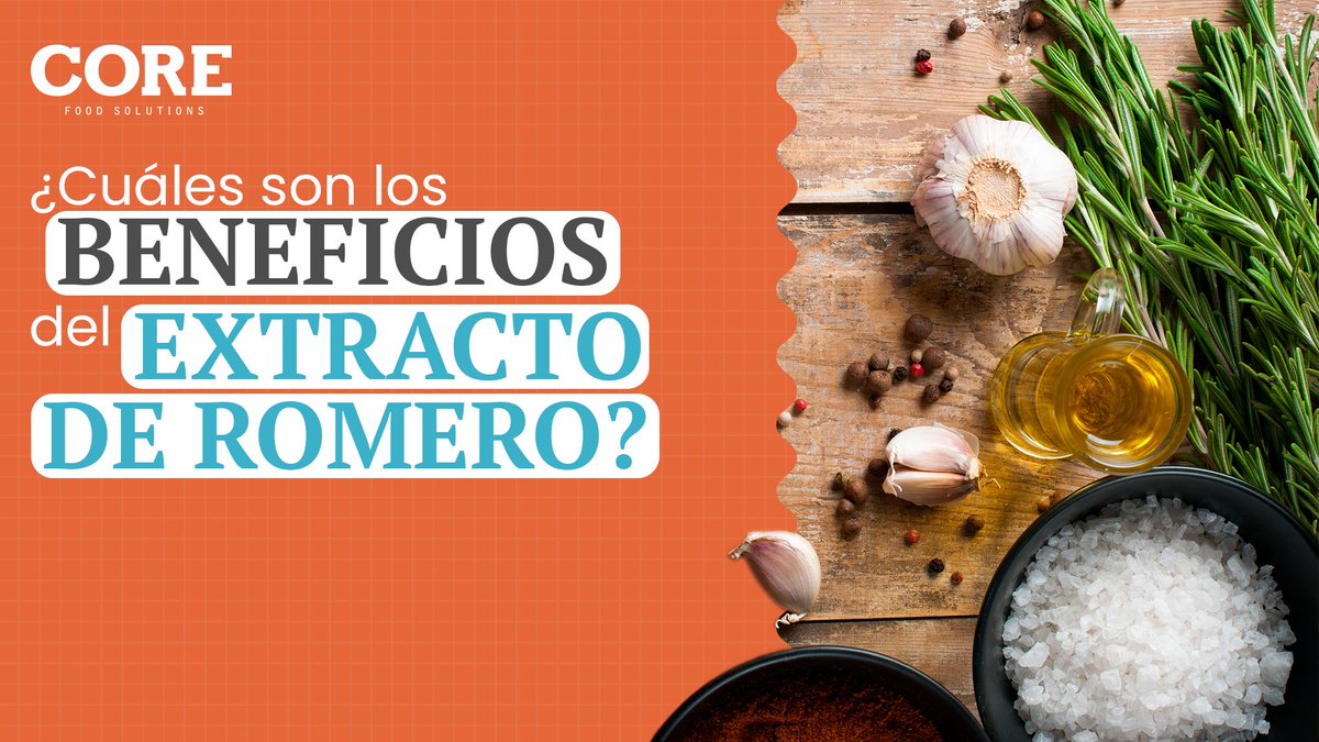 CORE_Food_Sol's tweet photo. Conoce a fondo los beneficios del Extracto de Romero y la importancia que tiene como parte de los antioxidantes naturales disponibles para ti.
https://t.co/wis5p9Z1l0 https://t.co/14RpjABmgM