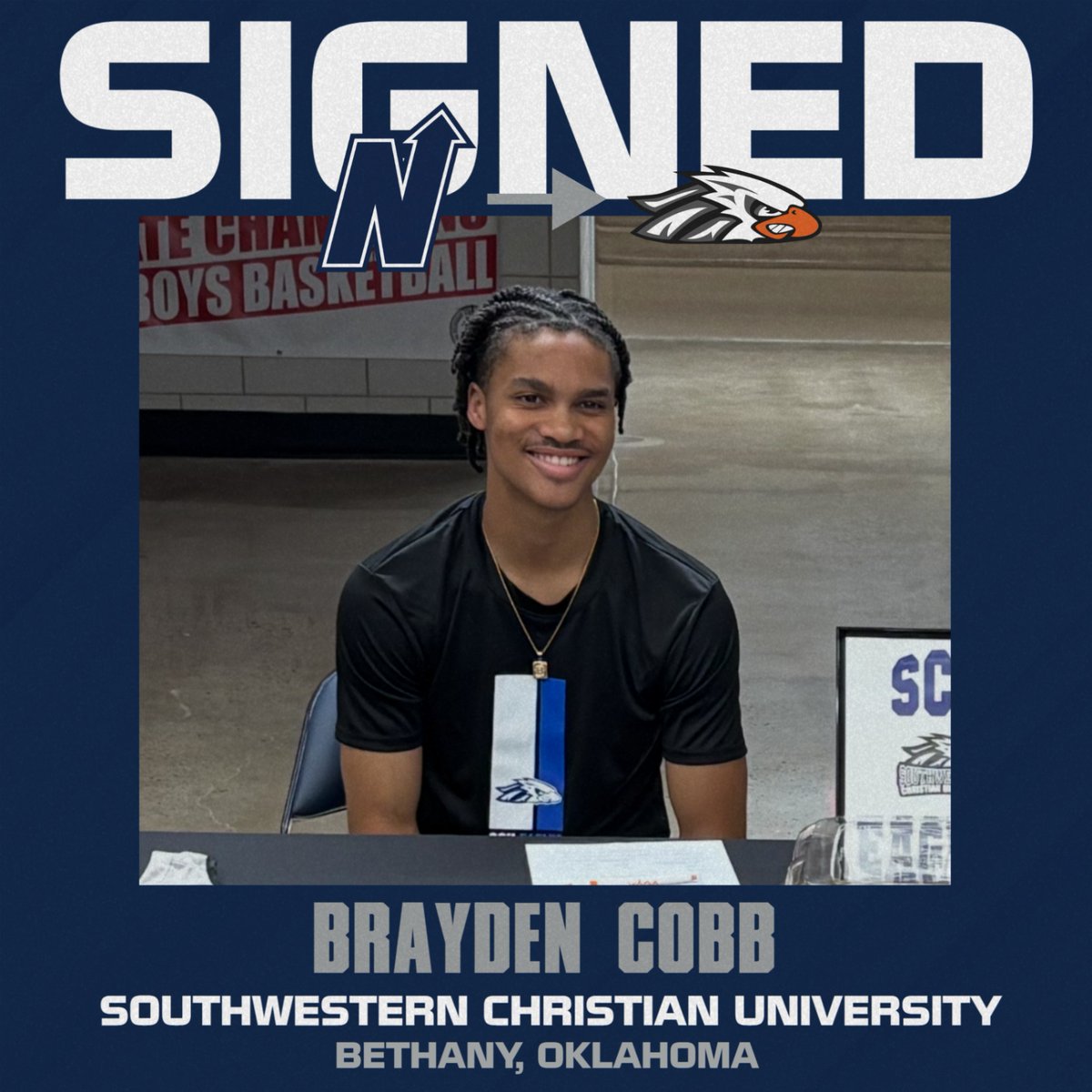 Edmond North Athletics (@north_edmond) on Twitter photo Congrats to @hollywood.bray2 on signing to play basketball at Southwestern Christian University! #HuskyNation <a href="/ENHSHuskyBall/">Edmond North Men's Basketball</a> Congrats to @hollywood.bray2 on signing to play basketball at Southwestern Christian University! #HuskyNation <a href="/ENHSHuskyBall/">Edmond North Men's Basketball</a>
