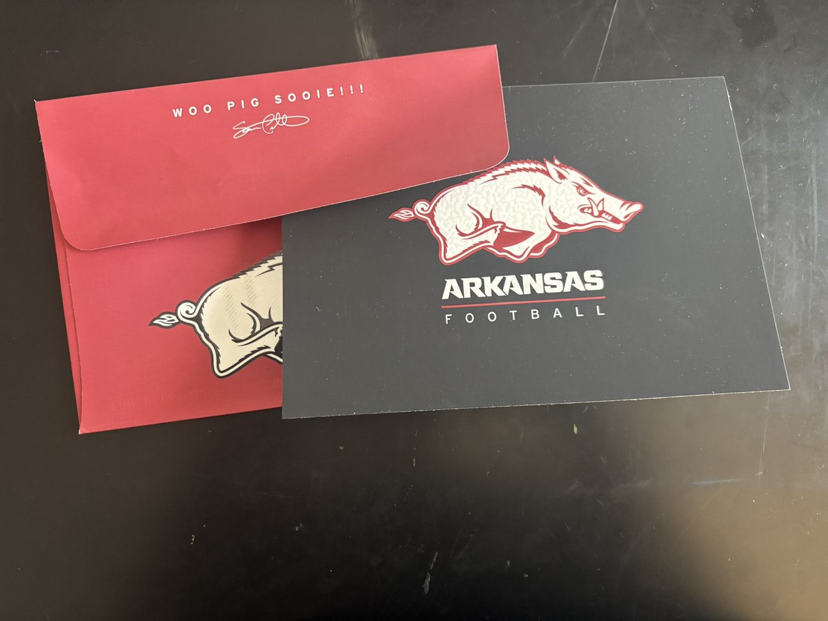 Thank you for the camp invite <a href="/Adam_Dulka/">Adam Dulka</a> and <a href="/RazorbackFB/">Arkansas Razorback Football</a>!!
Looking forward to be there. 
<a href="/bvav48/">Brett Vavra</a> <a href="/etowahfootball/">Etowah Eagles Football</a>