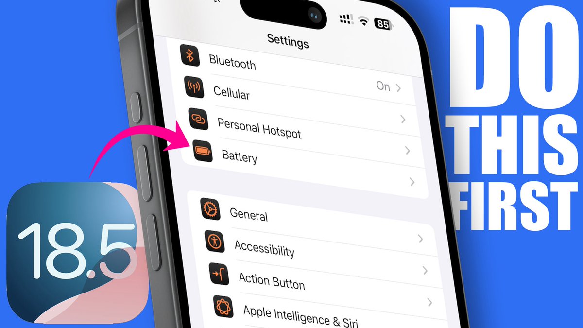 👉 iOS 18.5 - DO This IMMEDIATELY After You Update #ios185

youtu.be/KxKS_f6ISzY?si…