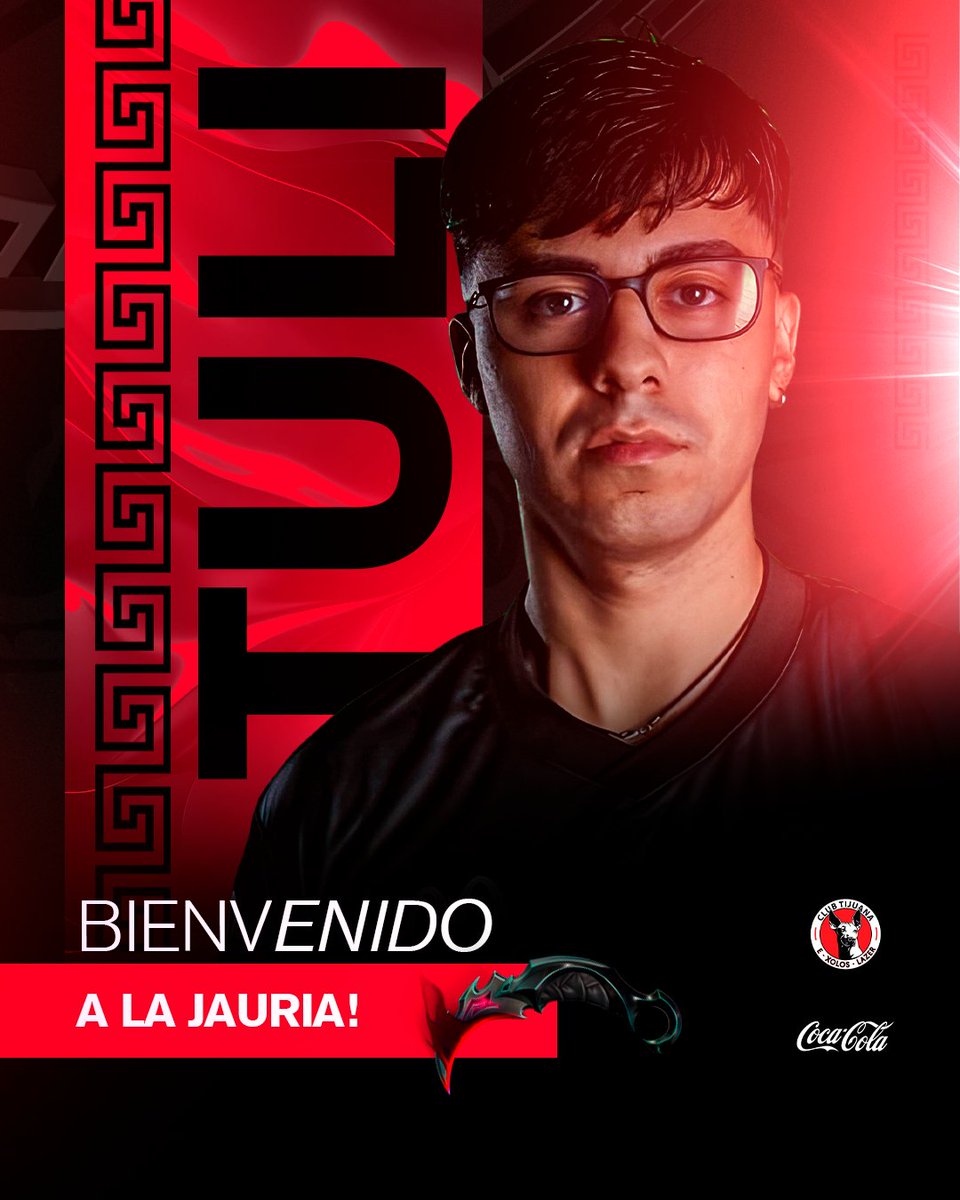📢 ¡Bienvenido <a href="/Tulifps/">Tuli+</a> a E-Xolos! 

Directamente desde Chile llega nuestro nuevo refuerzo para sumarse al equipo y seguir arrasando en el norte 🔥

Ahora sí, la jauría está completa😈 

#PerroAmor🖤❤️ #Valorant
