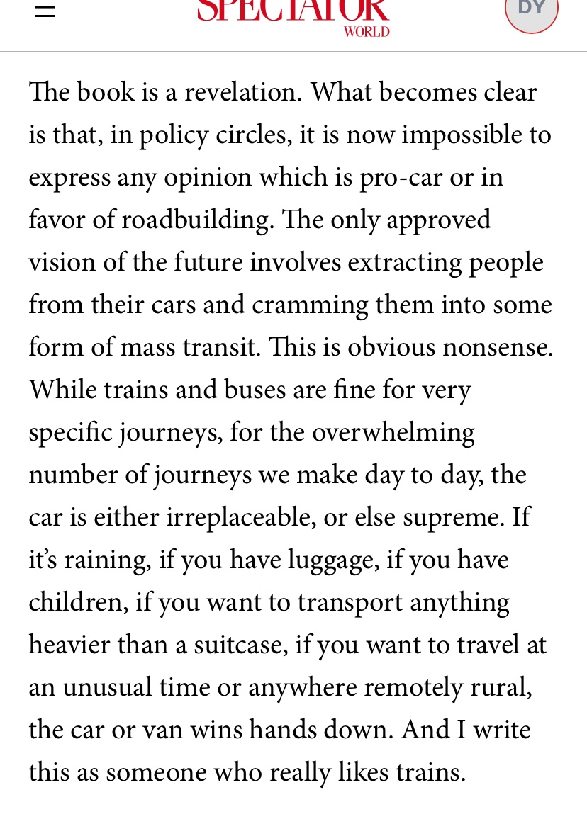 The Case for Cars thespectator.com/topic/case-for… good piece <a href="/TheSpectator/">The Spectator World</a>